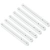 QUARKZMAN Guide Scorrevoli per Cassetti, 6pz 180mm - Guide Scorrevoli in Plastica Guide Montate Lati Scanalature per Cassetti Armadi Tavolini Notte Comodini(Bianco)