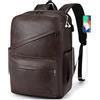 SPAHER Zaino da Viaggio Pelle Aereo 40x30x20 Wizzair Zaino Porta PC 15,6 Pollici con Porta di Ricarica USB Piccolo Zaini da Cabina Lavoro Ufficio Donna Uomo 25L Bagaglio a Mano Travel Backpack