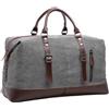 WTiger Borsone da viaggio in tela, 40-50 l, grande capacità, borsone da palestra, borsone multifunzionale, borsa da spalla, a mano e a tracolla, borsa per il fine settimana per uomini e donne, Grigio, 54 cm