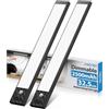 HIBOITEC 2500mAh Luci Armadio Led con Sensore, 350LM Dimmerabile Luce Led Sottopensile, USB Ricaricabile, Senza Fili Magnetica Adesiva Luci per Armadio Scale (Luce Bianca Fredda, 32,5CM