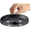 Akozon Lampada a LED per, Ombrello da esterno Pole 28 Light Garden Yard Ombrellone illuminazione sotto Patio Lawn Campeggio Night Lamp (Nero) Tenda senza fili esterna (Batteria non inclusa)(nero)