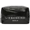 LIEBESKIND BERLIN borsa da toilette borsa trucco Pouch Cosmetic Bag Grey/Black nero