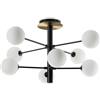 Ideal Lux Lampada da soffitto COSMOPOLITAN PL8 NERO di Ideal Lux