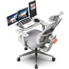 NEWTRAL MAGICH003 Sedia da ufficio ergonomica, schienale con sistema di tracciamento automatico - Grigio