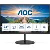 V4 Q24V4EA LED Display 60.5 Cm 23.8 2560 X 1440 Pixels 2K Ultra HD Black, 24 Pol