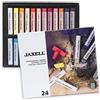 Honsell Jaxell Soft 47643 - Set di 24 gessetti pastello per la vita morta, colori ricchi, per lavori precisi e precisi, per artisti, pittori, scuola, lezioni d'arte, formazione