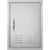 VEVOR Porta di Accesso per Cucina, Porta Singola da Cucina Esterna da 17" x 24", Porta da Incasso in Acciaio Inox, con Prese d'Aria e Gancio, per Isola BBQ, Stazione per Grigliate, Mobile da Esterno
