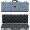 VEVOR Custodia Rigida per Fucile Dimensioni Esterni 109 x 41 x 15,5 cm, Custodia per Fucile Lungo, Schiuma Pretagliate, Scatola per Armi Pistole IP67 Impermeabile Antipolvere, Colore Grigio