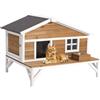 VEVOR Cuccia per Gatti Isolata, Rifugio Rialzato in Legno con Isolamento in Schiuma, con Ampia Piattaforma, Cucce Impermeabili per Gatti Selvatici, Interni ed Esterni, 1105 x 853 x 787 mm