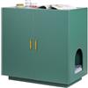 VEVOR Mobile Lettiera per Gatti, per Nascondere Lettiere da 800 mm, Bagno per Gatti in Legno per Interni con Fori di Ventilazione, Mobile per Cuccia a Doppia Anta, Tavolino Laterale