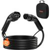 VEVOR Cavo di Prolunga per Caricabatterie EV, 16 Ampere, 7 m, max 11 kW, Cavo per Ricarica Auto Elettrica Compatibile con Tipo 2, IP65 Trifase CA 480 V 50 Hz Temperatura di Esercizio -30℃ a 50℃