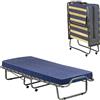 Talamo Italia Letto Pieghevole Rosalba, Brandina con Rete a 15 doghe, Lettino salvaspazio, 100% Made in Italy, 80x200h40 cm, Materasso Incluso