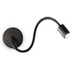 Ideal Lux FOCUS-1 AP NERO Mod. 097190 Lampada Da Parete 1 Luce