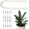 Generic Sticchi di pianta per area esterna - bastoncini di pianta in metallo flessibile con clip | Porta del giardino per foglie, orchidee, verdure, piante d'appartamento, giardino, serra, paesaggi, pi