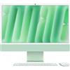 Apple iMac 24" Retina 4.5K, M4 8‑core CPU and 8‑core GPU, 16GB URAM, 256GB SSD (NO Ethernet, NO Touch ID) - Verde - MWUE3T/A