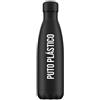 FISURA - Borraccia sportiva in acciaio inox. Borraccia thermos isolata per 24 ore di bevande fredde e 12 ore di bevande calde. 500 ml. Senza BPA. Bianco. (Nero, P*to Plástico)