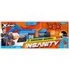 M3 X-SHOT FUCILE INSANITY BARREL EFFETTO FUMO SPARA DARDI, MECCANISMO FUMANTE, DART BLASTER ZURU, GIOCATTOLO DA ESTERNO