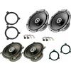 Focal Evotuning Kit 4 Casse Altoparlanti FOCAL Anteriori+Posteriori per Dacia Logan II dal 2012>