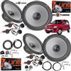 Hertz Evotuning Kit 8 Altoparlanti Hertz K165 + Adattatori Casse +Griglie Tweeter Fiat Panda 169