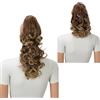 CAISHA 2 IN 1 30cm E 40cm Posticcio Treccia Portare I Codini Extensions Per I Capelli Voluminoso Ondulato Miscela Marrone H2-2
