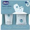 CHICCO Set Cosmetico Natural Sensation con Bagno Shampoo Senza Lacrime 200 ml e Pasta Lenitiva 100 ml per bambini, Set Cambio, Idea regalo