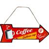 DiiliHiiri Cartello in lamiera di caffè - 40 x 15 cm Originale Poster Retro American Retro Sign Company per Bar Pub Caffetteria Garage e Officina Decorazione Targa Vintage anni 50 (9544-3) Endless