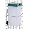 SM Pet Supplies Abbeveratoio quadrato per pulcini conigli, 1 litro | Pollame, selvaggina e piccoli animali domestici, naturale, bianco e verde