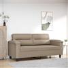 Gecheer Divano 2 Posti,Moderno,per Soiggiorno,in Tessuto Microfibra,Tortora,170x77x80 cm,Divano in Tessuto Moderno,Divano Moderno,Divano in Tessuto,Divano 2 Posti in Tessuto