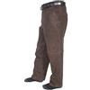 FAIRY BOUTIQUE Pantaloni da Uomo Elasticizzati in Velluto a Coste, vestibilità Classica, con Parte Anteriore Piatta e Cintura per Ufficio, Marrone, 40W x 31L