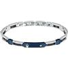 Maserati Bracciale Uomo in Acciaio, Ceramica, IP Blu, Collezione Ceramic - JM423ATZ29
