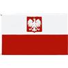 AZ FLAG - Bandiera Polonia con Aquila - 90 x 60 cm - Poliestere leggero - Bandiera Polacca con occhielli metallici integrati - 40 g