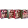 ARPIMEX Shopper di Natale Ass. 18 x 23 x 10 Cm Stampa Atelier Multicolor 1 Pz