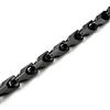 URBAN JEWELRY Splendida collana da uomo in tungsteno, 55,9 cm, con catena a maglie nere e bracciale abbinato, 22.4 inches long, Carburo di, Senza_pietra