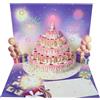 Fancyconic Biglietto di compleanno 3D Pop Up - luminoso e sonoro - donna, uomo, ragazza, ragazzo - collega, amica, carta di cartone premium 350 g/m² - stampa di alta qualità - standard CE - busta inclusa
