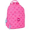 safta BARBIE CUORI - Mini zaino per uso quotidiano, ideale per bambini di diverse età, comodo e versatile, qualità e resistenza, 25 x 13 x 30 cm, Rosa, M, Casual