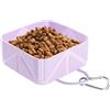 Evember Ciotola Acqua Cane Portatile - Ciotola Cibo Gatto Pieghevole Esterno - Pieghevole Acqua Cibo Cani 500ml per Escursioni Campeggio Spiaggia Viaggi