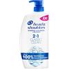 Head & Shoulders Classic Clean Shampoo e Balsamo Antiforfora 2 in 1, 1000ml con Dosatore. Fino al 100% Protezione dalla Forfora. Clinicamente Testato. Tutti i Tipi di Cute e Capelli. Uso Quotidiano