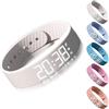 Orologio Sveglia Vibrante Silenzioso Da Polso – Promemoria Discreto Per ADHD, Sordi, Anziani – Ricaricabile, Waterproof, 15 Allarmi (Quadrato Rosa) - 3