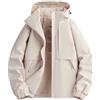 Generico Cappotto Donna Impermeabile con Cappuccio Leggera Casual Giacca Softshell Impermeabile Donna Manica Lunga Trench Mezza Stagione Piumino Donna 100 Grammi Poncho Antipioggia Trekking Giacche Invernali