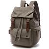 JLTPH Donna Uomo Zaino Zainetto in Tela con Stile Casual Canvas Vintage per Laptop Zaino Retrò Elegante per Esterni, Viaggi, Escursioni, Grande Capacità