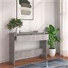 IBUQDDV Tavolo Soggiorno Tavolino Da Divano Laterale Tavolino Divano Laterale Coffee Table Tavolo Consolle Grigio Cemento 100x35x76,5 cm in Truciolato per Sala Studio Soggiorno Balcone Ufficio