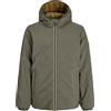 JACK & JONES Jjebrook Giacca Reversibile da Uomo SN, Nero, X_s, Nero, x_s