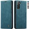 owlhold Cover Samsung Galaxy S22 Plus Custodia Samsung S22 Plus Portafoglio Flip [Antiurtoo][Cavalletto][Carta Fessura] Cover Pelle per Samsung Galaxy S22 Plus - Blu verde