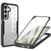 RonRun Cover per Samsung Galaxy A26 5G, 360 Gradi Antiurto Custodia con Protezione Schermo Integrata Trasparente Rugged TPU Bumper Doppia Protettiva Cover per Samsung Galaxy A26 5G - Nero