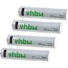 vhbw 4x batteria AAA mini stilo (micro) con porta micro USB (280mAh, 1,5V, Li-Ion)