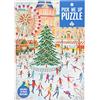 Talking Tables Puzzle natalizio da 1000 pezzi per adulti | Puzzle illustrato invernale con albero di Natale e scena del mercato | Regalo per lei e lui