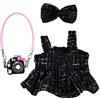 HTTDSLF Vestiti per bambola, Vestiti per Bambole da 17 cm, Vestiti per Peluche, Accessori per Bambole, Abbigliamento per Bambole, Non Includere i Peluche Giocattoli (Nero)