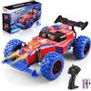 Kssvzz Spider Macchina Telecomandata, 1:18 Monster Truck Telecomandato mit 2 Batterien,2,4-GHz Auto Radiocomandata con Luci a Led,Regalo per Bambini e Bambine 4-9 Anni,Giocattoli per Natale