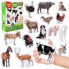 Magdum Magneti da frigorifero per bambini 16 magneti Animali della fattoria | Grandi animali magnetici realistici per lavagna bianca - Giocattoli educativi Montessori per aula e casa - Regalo per bambini