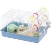 Ferplast Gabbia Roditori Paula per Criceti, in Metallo, Accessori Inclusi: Mangiatoia, Beverino, Casetta, Ruota, Set Tubi. 46x29,5xh24,5cm